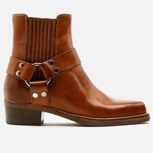 RE/DONE Short Cavalry Boot Warm Caramel Size 38
